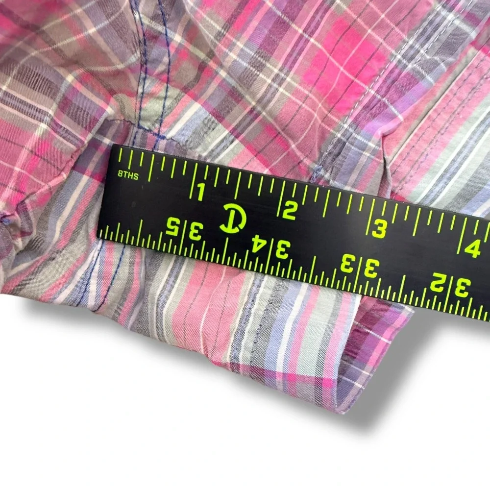 Polo Sport Swim Trunks Men XXL Pink‎ Plaid Vintage 90s Ralph Lauren Board Shorts